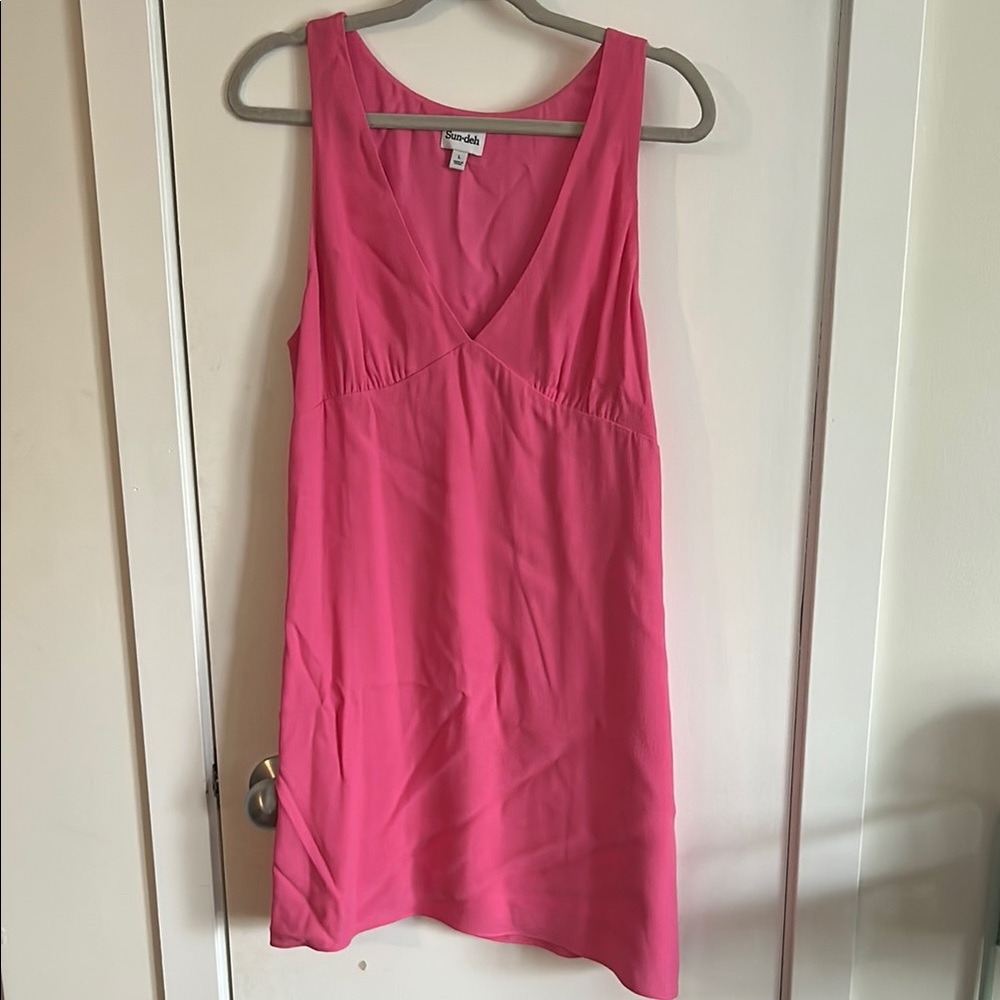 Aritzia Sunday best Pink Sleeveless sun Dress